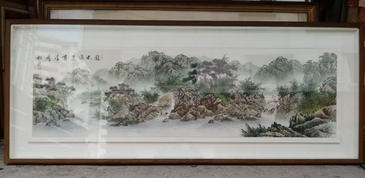 송연 작가님 산골마을 풍경 대형그림